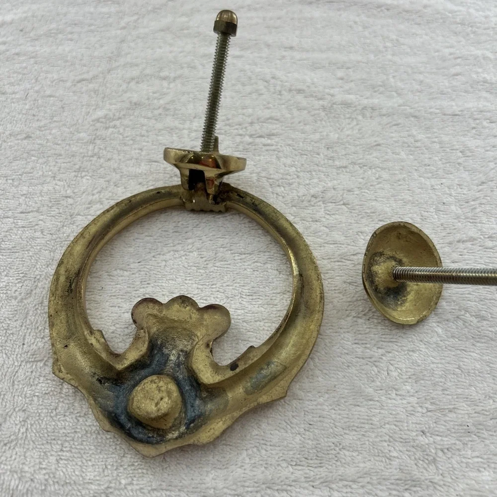 Vintage Irish Claddagh Door Knocker Solid Brass Celtic Solid RARE Hand And Heart
